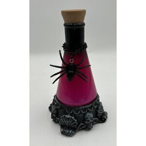 Ashland Potion Bottle Animated Pink Spider Lights Up Halloween Prop Decor Skull